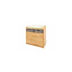 Pinolino Chambre de bébé Natura 3 pièces  lit de bébé évolutif commode à langer  armoire à 2 portes