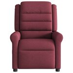 vidaXL Fauteuil inclinable électrique Rouge bordeaux Tissu