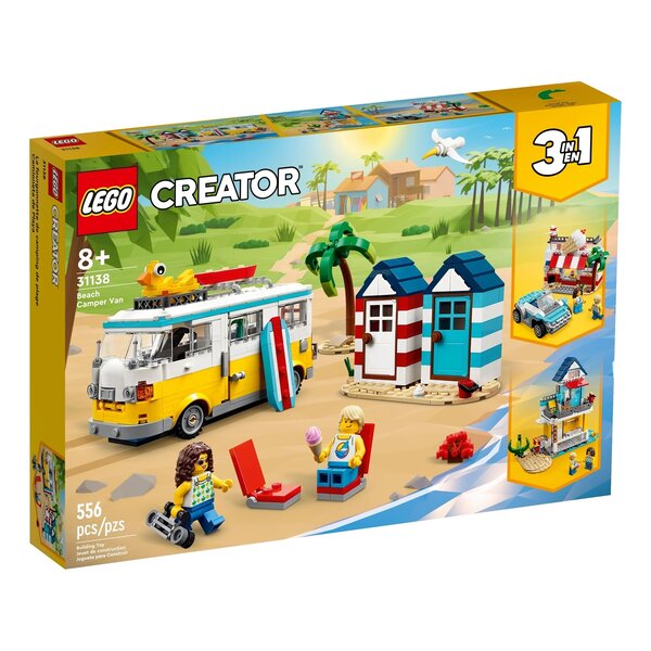 Lego 31138 - Creator 3 en 1 Camping-car à la plage