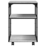 vidaXL Support d'imprimante à 3 niveaux sonoma gris 43x48x64 cm