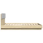 vidaXL Cadre de lit sans matelas chêne sonoma 150x200 cm