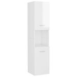 vidaXL Ensemble de meubles de salle de bain Blanc Bois d'ingénierie