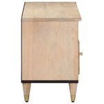 vidaXL Meuble TV 100x33x46 cm bois massif de manguier