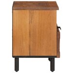 vidaXL Cabinet de chevet avec tiroir 2 Pièces Marron 40 x 33 x 46 cm