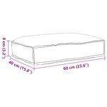 vidaXL Coussin Tissu Oxford Crème 60 x 40 x 8 cm