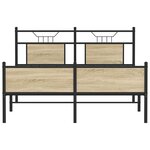 vidaXL Cadre de lit sans matelas chêne sonoma 140x200 cm