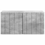 vidaXL Meuble TV mural Gris béton 59 5 x 31 x 30 cm Bois d'ingénierie