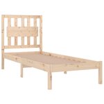 vidaXL Cadre de lit sans matelas bois massif 90x200 cm