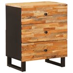 vidaXL Armoire de lit Marron 50 x 33 x 62 cm Bois de mangue massif