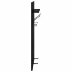 vidaXL Porte-manteau mural avec étagère Chêne noir 90 x 40 x 10 cm