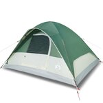 vidaXL Tente familiale à dôme 6 personnes vert imperméable