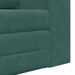vidaXL Canapé-Lit Vert foncé 148 x 71 x 83 cm Velours