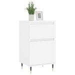 vidaXL Buffets 2 Pièces blanc 40x35x70 cm bois d’ingénierie