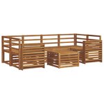 vidaXL Ensemble de canapés d'extérieur 7 pc Naturel