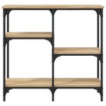 vidaXL Table console Chêne Sonoma 80x29x75 cm Bois d'ingénierie