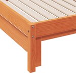vidaXL Lit de jour et lit gigogne sans matelas cire marron 90x200 cm