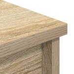 vidaXL Buffet haut chêne sonoma 37 5x35x180 cm bois d'ingénierie