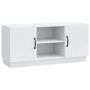 vidaXL Meuble TV Blanc 102 x 34 5 x 47 cm Bois d'ingénierie