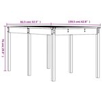 vidaXL Table de jardin blanc 159 5x82 5x76 cm bois massif de pin