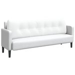 vidaXL Coussin de Dos Blanc 180 x 24 x 50 cm tissu