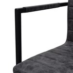 vidaXL Chaises à manger cantilever lot de 4 noir similicuir