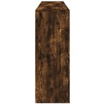 vidaXL Buffet avec lumières LED chêne fumé 162x37x100 cm