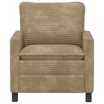 vidaXL Canapé Taupe 76 x 81 x 87 5 cm Polyester