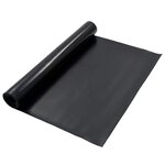 vidaXL Tapis de sol Noir 1 2 x 5 m Caoutchouc