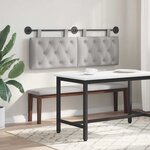 vidaXL Tête de lit suspendue Gris nuage Tissu