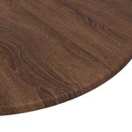 vidaXL Plateau de table Chêne marron 80 x 80 x 1 5 cm