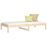 vidaXL Lit de jour sans matelas 80x200 cm bois de pin massif