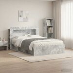 vidaXL Cabinet de Tête de Lit Gris béton Bois d’ingénierie