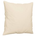 vidaXL Ensemble de canapés 2 Pièces avec coussins Beige Tissu microfibre