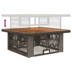 vidaXL Ensemble de salle à manger pour jardin 3 Pièces Gris et Gris foncé