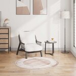 vidaXL Tapis lavable antidérapant 120 cm beige