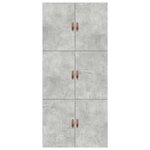 vidaXL Cadre de lit Gris béton 190 x 90 x 31 5 cm Bois d'ingénierie