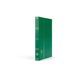 Classeur petit format 32 pages noires pour timbres. Couleur - Vert