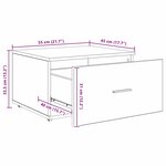vidaXL Cabinet de tiroirs Chêne Sonoma Panneau d'aggloméré Moyen