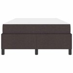 vidaXL Lit à ressorts Marron foncé 120 x 200 cm tissu