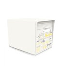 Pack de 4 boîtes aux lettres 1 porte - 2x "On the beach" - 2x "Blanc ivoire"