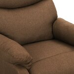 vidaXL Fauteuil de massage Taupe Tissu