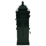 Boîte aux lettres à pilier Aluminium Vintage antirouille Vert