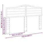 vidaXL Tête de lit Blanc Brillant 150 cm Bois d'ingénierie