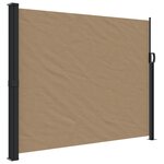 vidaXL Auvent latéral rétractable taupe 160x300 cm