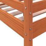 vidaXL Lit haut sans matelas cire marron 80x200 cm bois massif