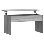 vidaXL Table basse Sonoma gris 102x50 5x52 5 cm Bois d'ingénierie