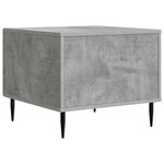 vidaXL Table basse Gris béton 49 x 50 x 40 cm Bois d'ingénierie