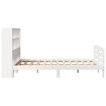 vidaXL Cadre de lit sans matelas blanc 120x190 cm bois de pin massif