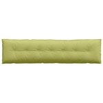 vidaXL Coussin de Dos Vert clair 200 x 19 x 50 cm tissu