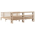 vidaXL Cadre de lit avec tête de lit sans matelas 180x200 cm